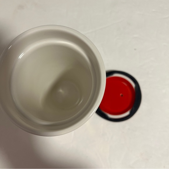 Starbucks red poppy flower ceramic coffee tumbler - Picture 5 of 6